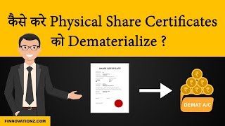 How to convert a physical share certificate into Demat  In Hindi [upl. by Asseral]