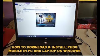 How to Download amp Install PUBG Mobile On PCLaptop In Windows 7810 Easy And Fast Method [upl. by Merriott]