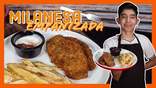 Milanesa de POLLO empanizada CRUJIENTE [upl. by Yenolem]