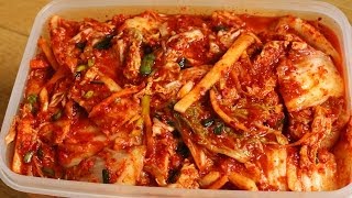 How to make Easy Kimchi 막김치 [upl. by Annaujat18]