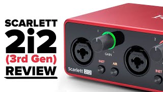 Focusrite Scarlett 2i2 3rd Gen Review  Audio Interface for XLR Mic Podcasting Gear [upl. by Nnyre300]