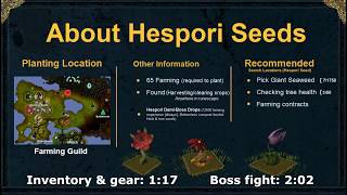 OSRS  Hespori Boss guide  5 Loots Hespori seeds low level Kill amp Boss mechanics [upl. by Polly]