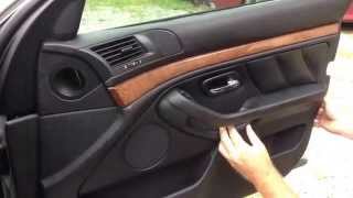 DIY BMW door panel removal the easiest way E38 E39 [upl. by Llennol]