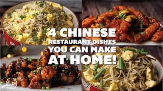 4 Chinese Restaurant Dishes you can make at Home  Indo Chinese Recipes  Cookd [upl. by Eylatan]