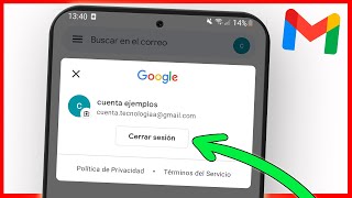 Cómo CERRAR SESION EN GMAIL EN CELULAR 2024 [upl. by Vincenta]