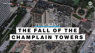 The fall of the Champlain Towers Tracking the Surfside collapse l ABC News [upl. by Rafter902]