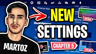 Martoz NEW Settings in Fortnite Chapter 5 BEST STRETCH RES [upl. by Airdnal]