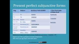 The Spanish Present Perfect Subjunctive Forms and Uses [upl. by Gilder]