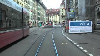 Strassenbahn Bern linia 9  führerstandsmitfahrt [upl. by Ackler876]