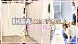 IKEA KLEPPSTAD WARDROBE ASSEMBLY  DIY  Angiebuean [upl. by Essilec]