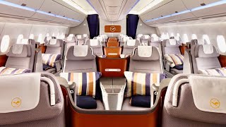 Lufthansa Airbus A350 Business Class from Munich to New Delhi [upl. by Bethel]