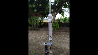 Multi Band Vertical Antenna HF Homebrew  Multi Band Loading Coil HF [upl. by Lleval]