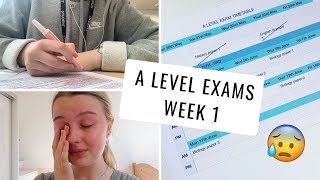 MY FIRST WEEK OF A LEVEL EXAMS not a fun time [upl. by Nikaniki]