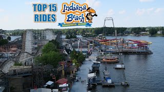 Top 15 Rides at Indiana Beach [upl. by Adias]