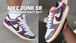 Nike Dunk SB Low Parra “Abstract Art”  Review amp On Feet [upl. by Perrin]