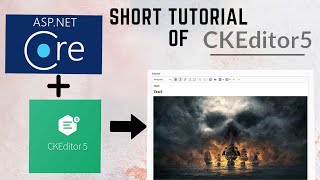 Short tutorial of CKEditor5 in Aspnet coreHow to upload fileimage using ckeditor5 in aspnet core [upl. by Godber]