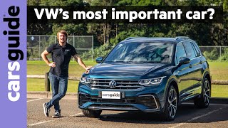 Volkswagen Tiguan 2021 review We test the facelifted midsize SUV  is it a true Toyota RAV4 rival [upl. by Kcid586]