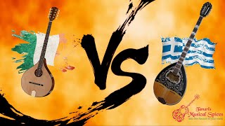 Greek Bouzouki vs Irish Bouzouki [upl. by Kronick924]