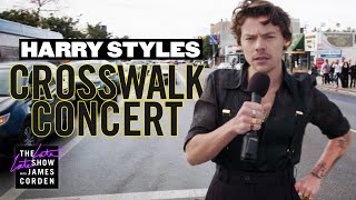 Harry Styles Performs a Crosswalk Concert [upl. by Shana]