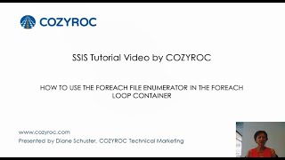 FOREACH File Enumerator  SSIS Tutorial For Beginners by COZYROC [upl. by Yduj189]