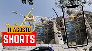 🟣 Obras del SANTIAGO BERNABÉU 11 AGOSTO 🚧 Nuevo Estadio Real Madrid [upl. by Derfnam]