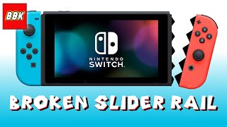 Repairing Broken Nintendo Switch Console Slider Right  Left Rail [upl. by Lecirg]