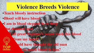 Themes of Macbeth Violence Breeds Violence [upl. by Itsud176]