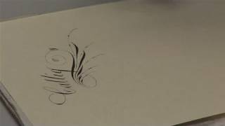 How To Do Decorative Flourishing For Calligraphy [upl. by Anonyw]