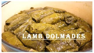 Lamb Dolmades Lamb and Rice Stuffed Grape Leaves [upl. by Eelidnarb77]