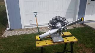 9 Cylinder Radial Engine [upl. by Ordnaxela]