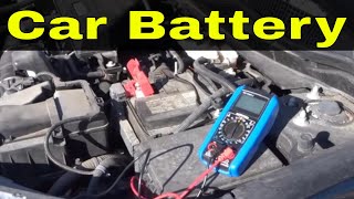 Testing A Car Battery With A MultimeterSuper Easy Tutorial [upl. by Enylhsa]