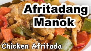 Chicken Afritada Recipe  How to Cook Afritadang Manok with Bell Pepper  Panlasang Pinoy [upl. by Nhabois]