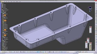 CATIA V5  PART DESIGN  DRAFT ANGLE [upl. by Faustus]