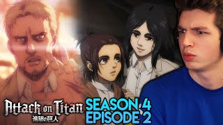 THE MIDNIGHT TRAIN  Attack on Titan REACTION Season 4 Episode 2 [upl. by Seerdi650]