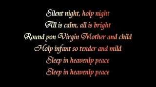 Silent night karaoke  G major  Christmas songs  instrumental  lyrics [upl. by Attenaej493]