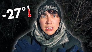 OVERNIGHT Survival in Alaskan Wilderness GONE WRONG [upl. by Ravilob]