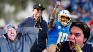 Chargers Fans React To Jim Harbaugh  LA Chargers [upl. by Ion]