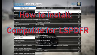 How To InstallUse Compulite for LSPDFR June 2020 [upl. by Gnilsia526]