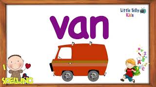 Three Letter Words  Preschool Learning  3 letter words Kids Education Video  3 Letter Words [upl. by Eihpos]