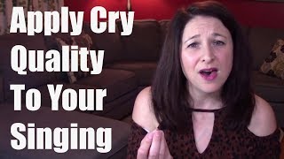 How to apply CRY and WHIMPER to Songs Contemporary Vocal Techniques Lesson 1 [upl. by Rosenstein]