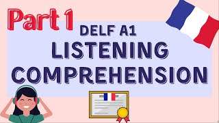 Practice DELF A1 Listening Comprehension  PART 1  DELF A1 Compréhension Orale [upl. by Melitta]