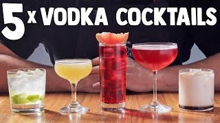 5 x Easy Vodka Cocktails part 1 [upl. by Nyl]