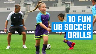 10 Best U8 Soccer Drills  Fun Soccer Drills by MOJO [upl. by Mouldon]