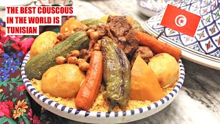 Tunisian Couscous Recipe  The Traditional method  How to make a couscous [upl. by Sessylu]