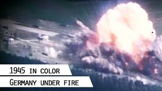 Airstrikes during World War II Germany 1945 in color [upl. by Suhcnip]