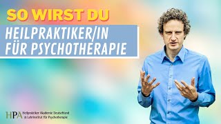 ✅ Heilpraktiker für Psychotherapie werden Anleitung [upl. by Haidedej]