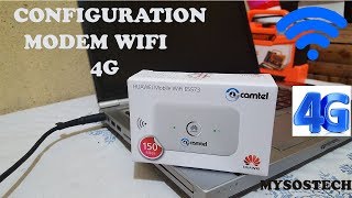 Comment Configurer un Modem 4G HUAWEI E5573 [upl. by Eissed687]