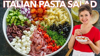 Italian Pasta Salad Recipe  Homemade ITALIAN DRESSING [upl. by Rudyard]