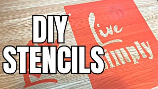 Easy DIY  Create Your Own Custom Stencils for Crafting [upl. by Cassidy]