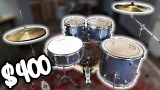 This Drum Set SHOULD NOT Sound This Good  400 Amazon Drum Set Review [upl. by Ferde807]